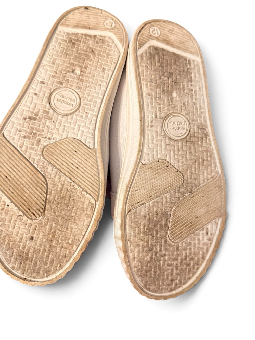 Kids Canvas Slip-On Sneakers in Cream Wonder Nation - Picture 3 of 3